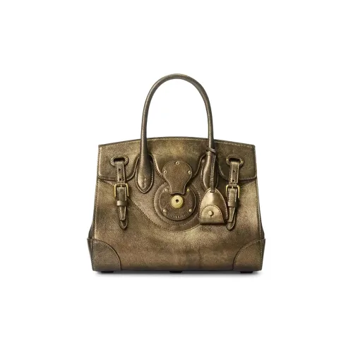 Polo Ralph Lauren Soft Ricky Телячья кожа Сумка Женская Металлик