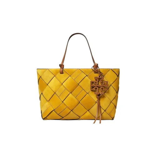 TORY BURCH Miller Замша с кожаными вставками цветовая схема сумка-тоут сумка для покупок сумка через плечо сумка женская желтая