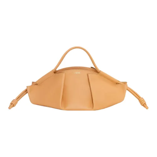 LOEWE Яркий Наппа Коровья кожа Пельменная сумка Сумка через плечо Сумка Обычная Женская Теплый песочный