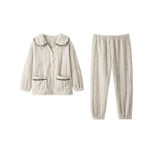 X QINGE Белый Женские Пижамные Комплекты