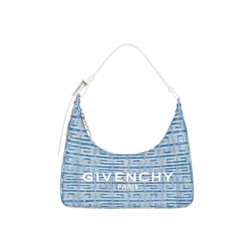 GIVENCHY Деним Холст Hobo Сумка Холст Сумка Плечевая Сумка Маленькая Женская Светло-Синий