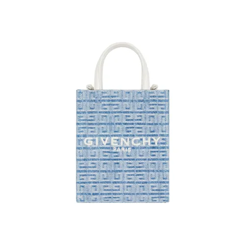 GIVENCHY Хлопок Холст Сумка-тоут Сумка для покупок Холст Сумка Мини Женский Светло-синий