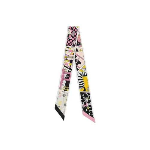 HERMES Шелковые шарфы Женские Синий