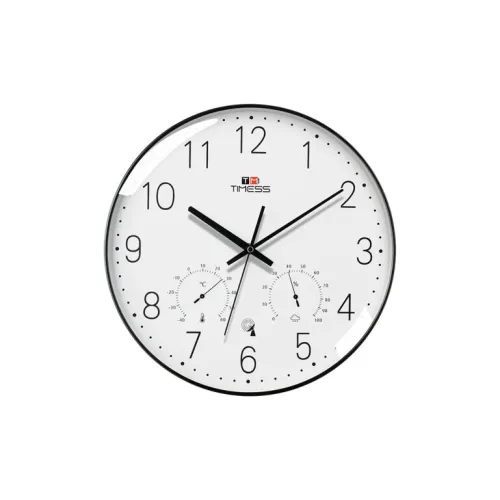 TIMESS Радиоконтролируемый механизм ABS Стена Часы Унисекс Белый