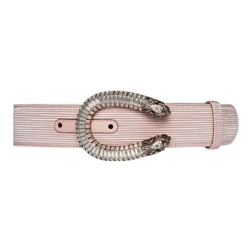 GUCCI Ткань Ремень Женские Розовый Ширина 4CM