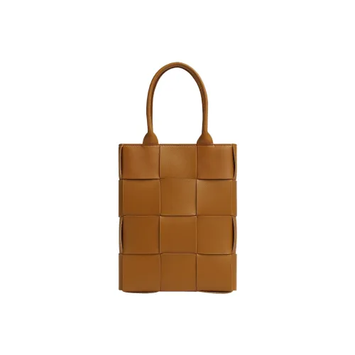 Bottega Veneta Cassette Sheepskin Tote Bag Shopping Bag Mini Women's Camel