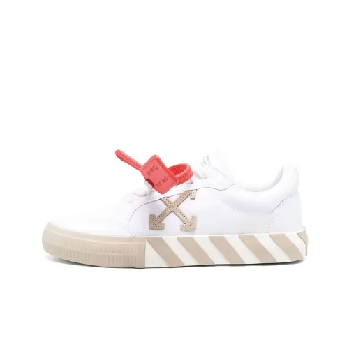 OFF Белый Vulcanized Low Top Женские Кеды