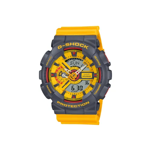 CASIO г Shock Collection Кварцевый механизм Смола Ремешок Часы 51 Мужские часы Желтый Циферблат часов GA 110Y 9APR
