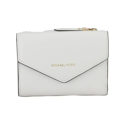 MICHAEL KORS Кожаный держатель для карт и кошелек женский белый