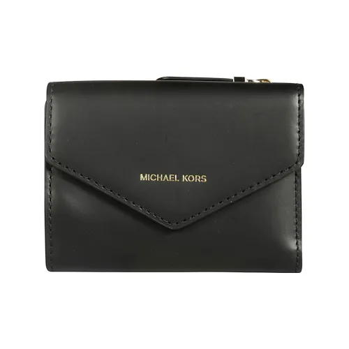 MICHAEL KORS Кожаный держатель для карт и кошелек маленький женский черный