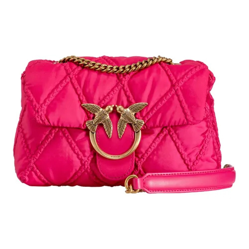 PINKO Puff Полиэстер Сумка через плечо Сумка на плечо Мини Женская Розовая