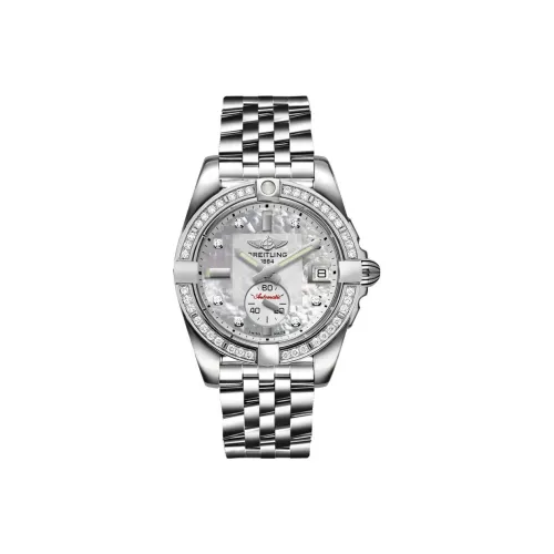 Breitling Автоматический Механический Механизм Женские Часы Серебристый Циферблат