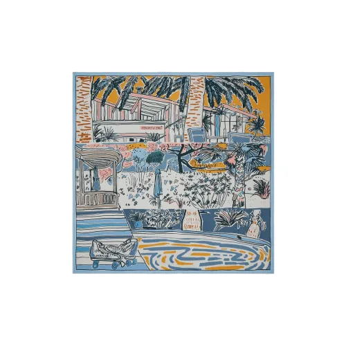 HERMES Палантины Многоцветный Унисекс