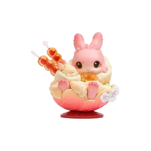 POP MART Коллаборация Edition RABY Сладкий Bite Прозрачный Слепой Бокс на Карточке 7,5 см