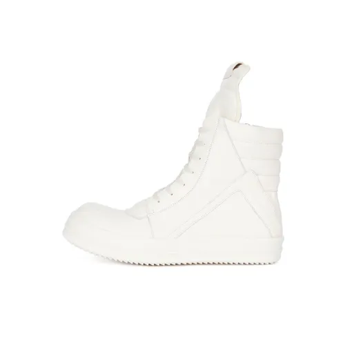 RICK OWENS совместный бренд RO Geobasket Высокий Топ Стильный Скейтбординг Мужской Белый