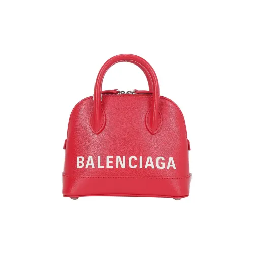 Balenciaga Ville Личи Коровья кожа Сумка через плечо Сумка Женская Красная