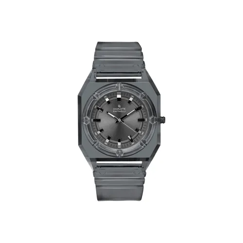 CHARLOTTE RAFFAELLI Кварцевый механизм Унисекс Серия Octagonal Часы 40мм*40мм*12мм Серый