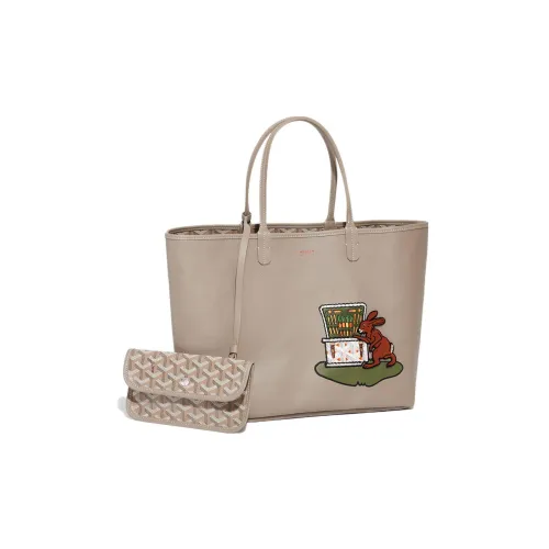 GOYARD Anjou Телячья кожа с цветным холстом тоут-сумка сумка для покупок сумка маленькая женская апельсин