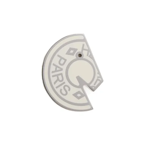 HERMES Carrousel Металл Броши Экрю Мужской