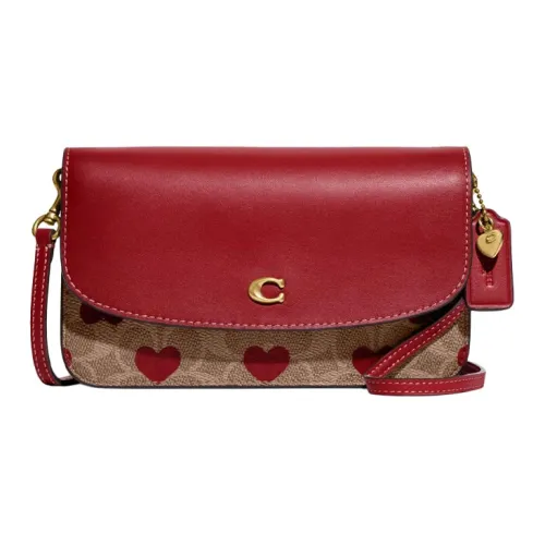 COACH Hayden Покрытие Холст Телячья Кожа Сумка через плечо Сумка на плечо Женская