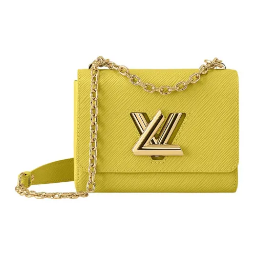 LOUIS VUITTON Twist Epi GRAIN LEATHER Сумка Сумка через плечо Сумка через плечо Маленькая Женская Желтая