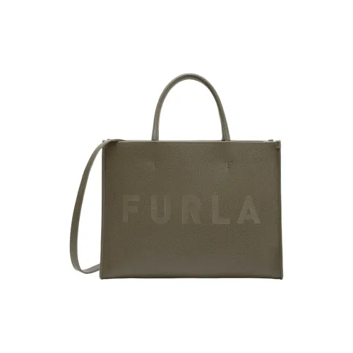 Furla 1927 Collection GRAIN LEATHER Тоут Сумка Сумка для покупок Сумка на плечо Сумка среднего размера Женская Коричневая