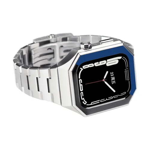 RACING PREMIUM Защитный чехол для Apple Watch корпус из нержавеющей стали совместимо с моделями SE S4 S5 S6