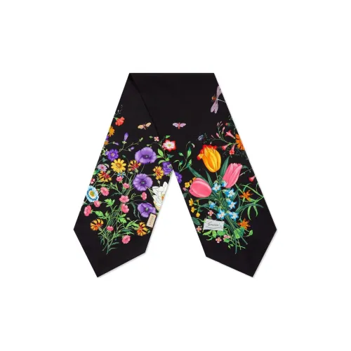 GUCCI FLORA Шелковые шарфы для женщин