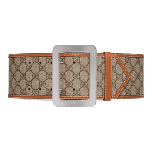 GUCCI 2023 Chinese New Year Series Холст Кожа Ремень Унисекс Ширина 9,5CM