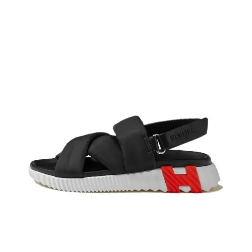 HERMES Электрический Пляжные сандалии Женские Черный