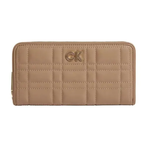 CALVIN KLEIN Кожа Кошелек Женские Бежевый