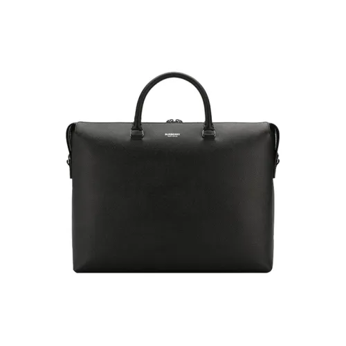 Burberry Телячья кожа Портативный Одно плечо Через плечо Ноутбук Сумка Мужская Черная