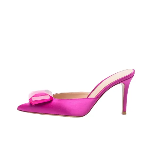 GIANVITO ROSSI Домашние тапочки Женские Розовые