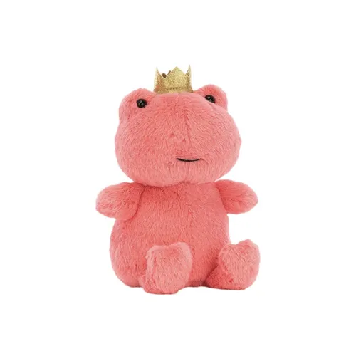 JELLYCAT Amphibian Reptile Collection Crown Pink Frog Кукла Плюшевая кукла 13 см Рекомендуемая высота в сидячем положении