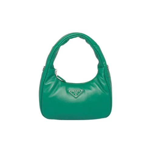 PRADA Мягкая сумка из овечьей кожи плечо сумка мини женская зеленая