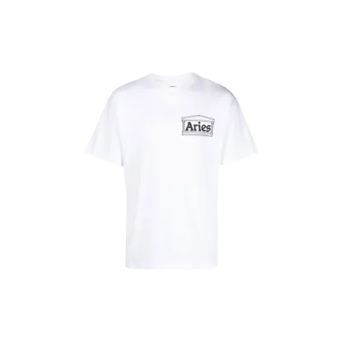 Aries White Men's T-Shirts