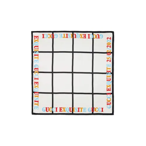 GUCCI Шелковые шарфы Женские Белый