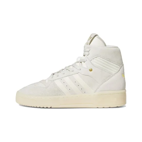 Adidas Originals Rivalry Slip Resistant Abrasion Resistant High Топ Скейтборд Кроссовки Унисекс Белый