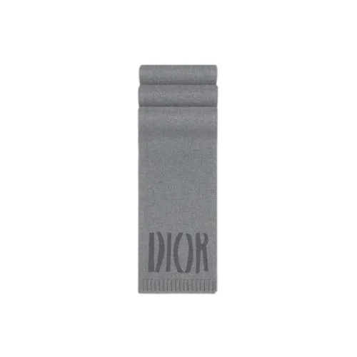DIOR Шерсть Вязаные Шарфы Серый Kids