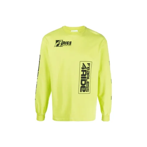 Aries Желтые Мужские Футболки