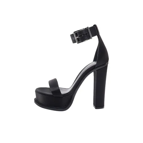 Alexander McQueen One Ремень Сандалии 12,5 см Женские Черные