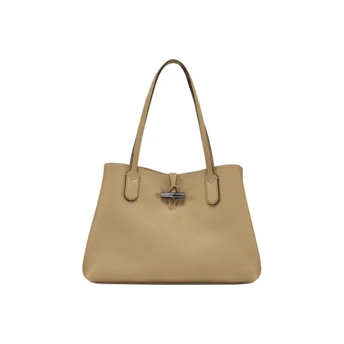 LONGCHAMP Roseau Коровья кожа Тоут Сумка Сумка для покупок Сумка Сумка через плечо Женская Бежевая