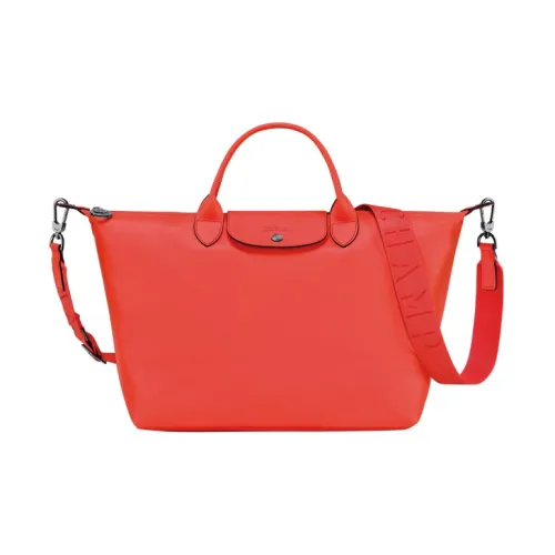 LONGCHAMP Коровья кожа Одно плечо Сумка Большая Женская Апельсин