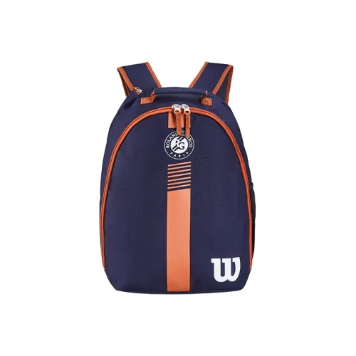 Wilson × French Open Collaboration Polyester Backpack Regular Unisex Dark Blue