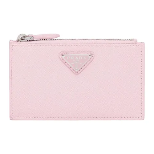 PRADA Saffiano кожаный держатель для карт женский розовый