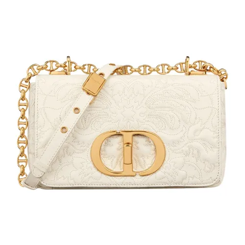 DIOR Caro Овчина Сумка Сумка через плечо Сумка через плечо Маленькая Женская Молочно-белая