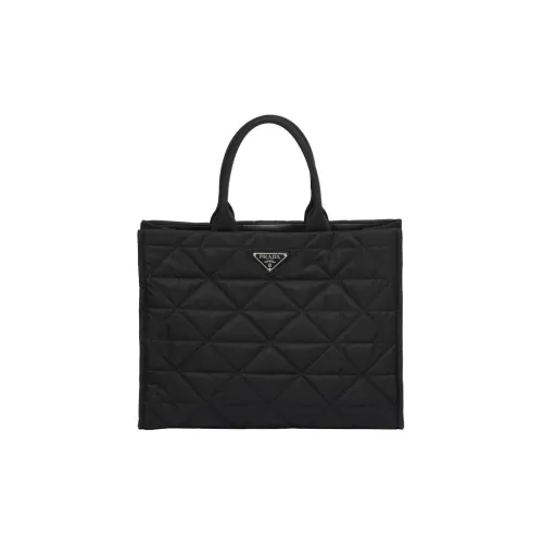PRADA Переработанный Нейлон Тоут Сумка Сумка для покупок Сумка Мужская Черная
