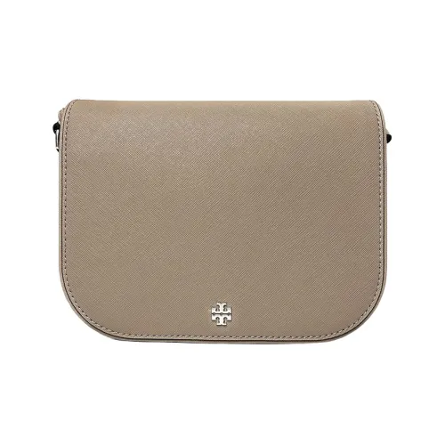 TORY BURCH Emerson Текстурированная кожа Сумка через плечо Сумка на плечо Женская Серый