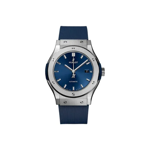 HUBLOT Автоматический Механический Механизм Мужские Классические Фьюжн Часы 42 мм Синий