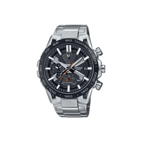 CASIO Солнечный механизм нержавеющая сталь ремешок мужские часы черный циферблат